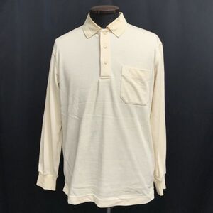 全英オープン★Mizuno/ミズノ★長袖ポロシャツ【メンズM/beige/ベージュ】The Open Championship/Shirts/tops/Jacket/Jumper◆BH661