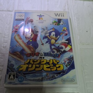 【Wii】 マリオ＆ソニック AT バンクーバーオリンピック取引説明書なし。ディスクはすりきずがあります