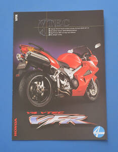 【H-VF11】ホンダ　V4　VTEC　VFR　RC46　HONDA　VFR　2002年3月　美品　カタログ 水冷４サイクル　DOHC４バルブV4