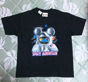 未使用 デットストック アメリカ製ウォルトディズニーワールド スペースマウンテン キッズ Tシャツ サイズ7-8 ミッキー