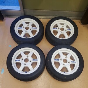 絶版 激レア RAYS レイズ TE37C 14インチ 5J 4H PCD 114.3 165/55R14 VOLKRACING ボルクレーシング 軽量 鍛造