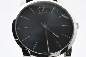 カルバンクライン K2G 211 ラウンド シルバー クォーツ メンズ 腕時計 Calvin Klein