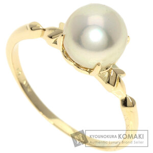 MIKIMOTO ミキモト パール 真珠 リング・指輪 K14イエローゴールド レディース 中古