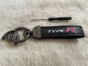 【新品未使用】ラスト1個 HONDA ホンダ シビック typeR カーボン調キーホルダー EK9 FD2 FL5 FK8 FN2 EP3 DC2 タイプR 無限 SPOON等に