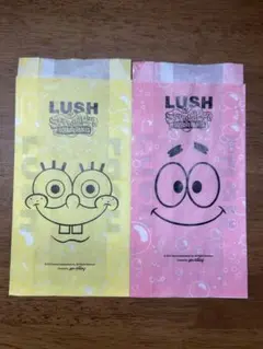 LUSH スポンジボブ パトリック 紙袋 2枚セット