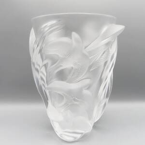 M11 LALIQUE ラリック マルティネット 鳥 クリスタルガラス 花瓶