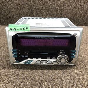 AV1-206 激安 カーステレオ HONDA 39100-S2K-Z010-M1 08A52-S2K-A000-T PH-4039G-B CD MD FM/AM プレーヤー 通電未確認 ジャンク