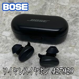 R■①BOSE Sport Earbuds 427929 ワイヤレスイヤホン ブラック インナーイヤー型 USB Type C 音楽 Bluetooth 充電ケース スマホ 通話 中古 