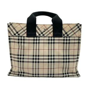 ◆◆ BURBERRY BLUE LABEL バーバリーブルーレーベル バッグ トートバッグ ベージュ/チェック やや傷や汚れあり