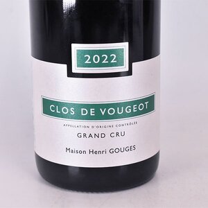 ★アンリ グージュ クロ ヴージョ グラン クリュ 2022年 赤 750ml 13.5% Henri Gouges L290615