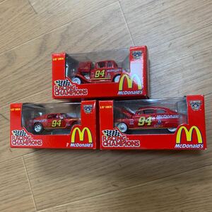 レーシングチャンピオン racing champions NASCAR マクドナルド mcdonalds ダイキャスト die cast ford フォード ナスカー 3個セット