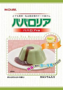 業務用　ババロアの素　抹茶　小豆ソース付　575g　25人分