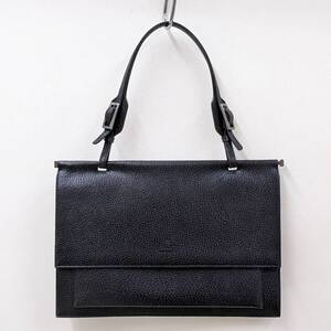 GUCCI/グッチ/オールドグッチ/レザートートバッグ/ハンドバッグ/フロントブランド刻印/本革/フラップポケット/オールレザー