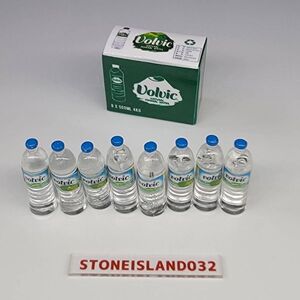 ボルビック 8本セット 1/12 ミニチュア ドールハウス volvic 箱付き 玩具 小物 水 おもちゃ ジオラマ 模型 ミニチュアシリーズ L778