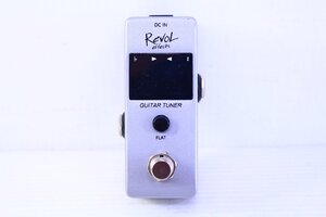 ●RevoL effects レヴォル EPT-01 ペダルチューナー ギターチューナー チューニング 楽器 バンド 動作未確認【10973345】