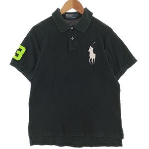 古着 ラルフローレン Ralph Lauren POLO by Ralph Lauren COSTOM FIT ビックポニー 半袖 ポロシャツ メンズL /eaa400401 【SS2409_30%】