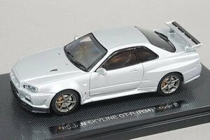 EBBRO エブロ 1/43 Nissan 日産 Skyline スカイライン GT-R (R34) VスペックⅡ シルバー 訳あり商品