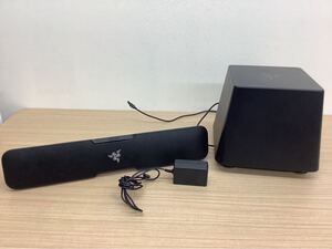 ◯営HM096-A12T120【埼玉発】Razer サウンドバー サブウーファーセット RZ05-0126 Bluetooth接続での音出し確認済み 現状品