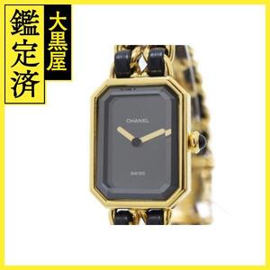 CHANEL シャネル プルミエールL H0001 GP/レザー クォーツ【460】2148103730580