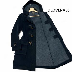 美麗品◎英国製!! 46サイズ グローバーオール【紳士のマストアイテム】Gloverall ダッフルコート ネイビー ウール トグル 秋冬◎メンズ