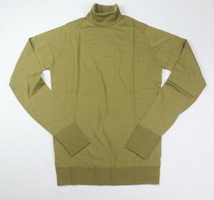 新品 John Smedley ジョンスメドレー 最高級メリノウール タートルネック　XLサイズ WILLOW GREEN