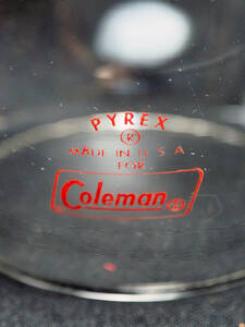 Coleman コールマン PYREX パイレックス　ビンテージ　グローブ レッドレター 赤文字 200 200A 200B 201 202 242に使えます 2