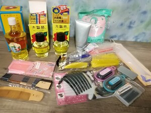 g_t B725 ☆ヘアケア用品 まとめて ※未使用品含む 椿油/大島椿/ポーラ ヘアチェンジエッセンスパック/つげ くし/ピン他 【現状品】