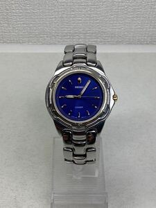 美品腕時計SEIKO セイコー ルセンート 7N01-6750/ビンテージ / メンズ/クォーツ/純正ベルト/青ダイヤル/ 日本製