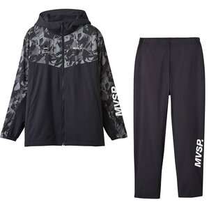 1540491-DESCENTE/メンズ HEATNAVI 総柄グラフィック スリーブロゴ フルジップフーディー 上