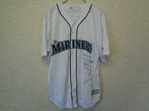 SEATTLE MARINERS シアトル マリナーズ 鈴木一郎 51 イチロー マジェスティック ユニフォーム L サイン不明 中古品 管理ZI-101-LP-26