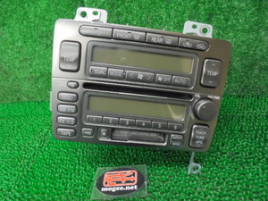 7FJ9009 AEP3)) トヨタ プログレ JCG10/JCG15 前期型 NC250 純正 エアコンスイッチパネル＋CD/カセットデッキ　89030-51030