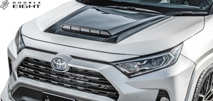 【M’s】TOYOTA 50 RAV4 モデリスタ 用 (2019.4-) DOUBLE EIGHT ボンネットフードカバー ／／ ダブルエイト FRP 未塗装 エアロ パーツ 外装