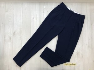 TOMMY HILFIGER トミーヒルフィガー メンズ ツータック センタープレス スラックスパンツ 2 紺