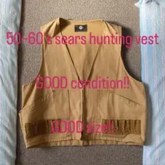 50s sears hunting ハンティング　ベスト vintage