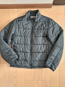 AIGLE エーグル 中綿ジャケット L 牛革パッチ ブラック系 メンズ 　福袋