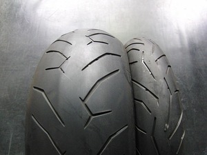 中古前後セット!ピレリ◎ロッソⅡ. 120/70ZR17. 240/45ZR17. DX662:21032