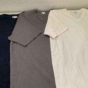 BEAUTY&YOUTH UNITEDARROWS(ユナイテッドアローズ ) Vネック半袖Tシャツ3枚セット！サイズL (ネイビー・グレー・ホワイト)