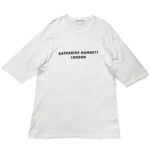 KATHARINE HAMNETT LONDON キャサリン ハムネット ロンドン アーカイブ Tシャツ Tee 半袖 トップス VINTAGE ビンテージ 古着 ホワイト 白