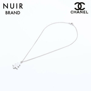 シャネル CHANEL ネックレス クリスマスツリーモチーフ ホワイト シルバー