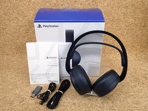 【中古 美品】 PlayStation5 PULSE 3D ワイヤレスヘッドセット ミッドナイト ブラック CFI-ZWH1J01 PS5(PJA1051-1)