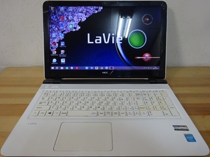 NEC ノートパソコン LaVie Note Standard PC-NS150AAW/Cele 3205U 1.5GHz/4GB/500GB/中古特価良品