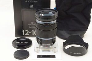 ☆極上美品☆ OLYMPUS オリンパス M.ZUIKO DIGITAL ED 12-100mm F4.0 IS PRO 元箱 付属品 ♯24120201