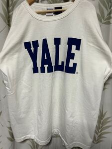 CHAMPION チャンピオン T1011 YALE Tシャツ USA ホワイト XL