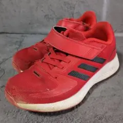 【adidas】 アディダス （19.0） キッズ レッド スニーカー