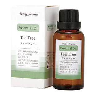 デイリーアロマジャパン 認定精油 デイリーアロマ エッセンシャルオイル 精油 ティートリー 30mL 新品未開封