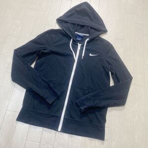 3971☆ NIKE ナイキ トップス スウェット パーカー フルジップパーカー カジュアル レディース L ブラック