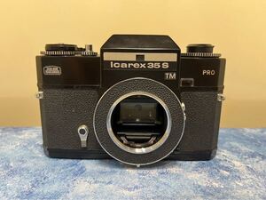 【動作品】ZEISS IKON Icarex 35S TM PRO Black Body ツアイスイコン イカレックス ブラックペイント M42マウント フィルムカメラ ボディ