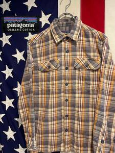 ★patagonia★パタゴニア★ロングスリーブフィヨルドフランネルシャツ★長袖★チェック柄★オーガニックコットン★XSサイズ★53947FA11★