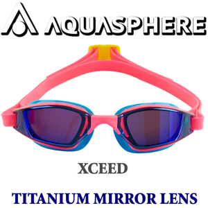 アクアスフィア エクシード チタニウムミラーレンズ 198000 AquaSphere XCEED TITANIUM MIRROR LENS スイミング ゴーグル スイムゴーグル