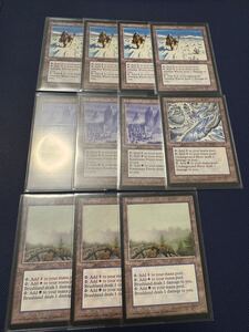 MTG アイスエイジ　ダメージランド　土地　まとめ　ダメラン　11枚　 英語